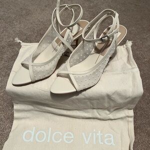 Dolce Vita Cream Strappy Heels